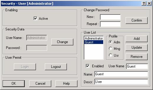 SYSCON 6.3 - User s Manual Type the User Name, the Password and click Login. If the information is correct, the user will be logged in the application.