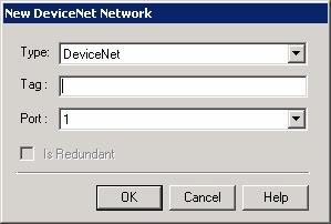 SYSCON 6.3 - User s Manual Figure 3.11. Creating a DeviceNet Network The Network Configurator tool will automatically open to configure the network.