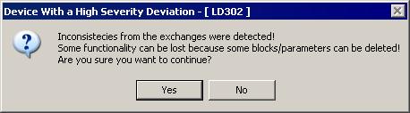 Plant Configuration The Deviations dialog box has its own toolbar. The following table describes the functionalities of the buttons: Click this button to refresh the information on the dialog box.