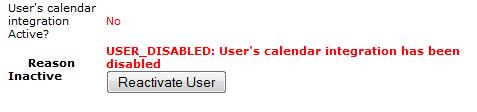 Therefore these errors are specific to that user and do not affect Calendar Integration for the entire enterprise.