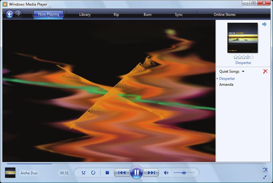 Windows Media Player opens. Playlist Video screen Playback 4 If the disc is not already playing, click (play).