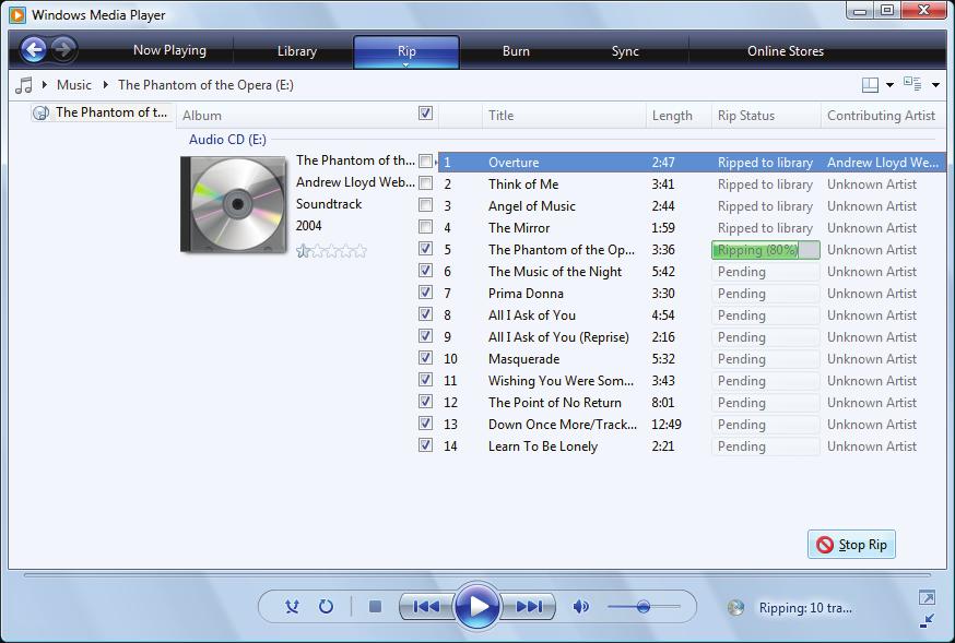 CHAPTER 4: Playing and Creating Media Files Creating WMA and MP3 music files Important Some music CDs have copy protection software. You cannot copy tracks from copy-protected CDs.