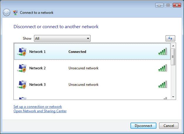 click Network. The Network window opens. 2 Click Network and Sharing Center.