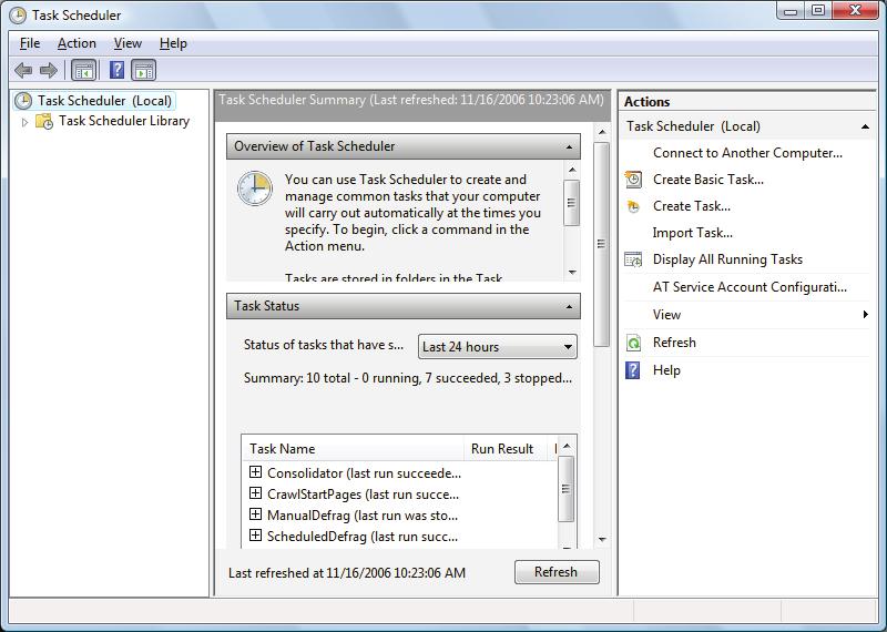 www.gateway.com Scheduling maintenance tasks Task Scheduler lets you schedule maintenance tasks such as running Disk Defragmenter and checking your drives for errors.