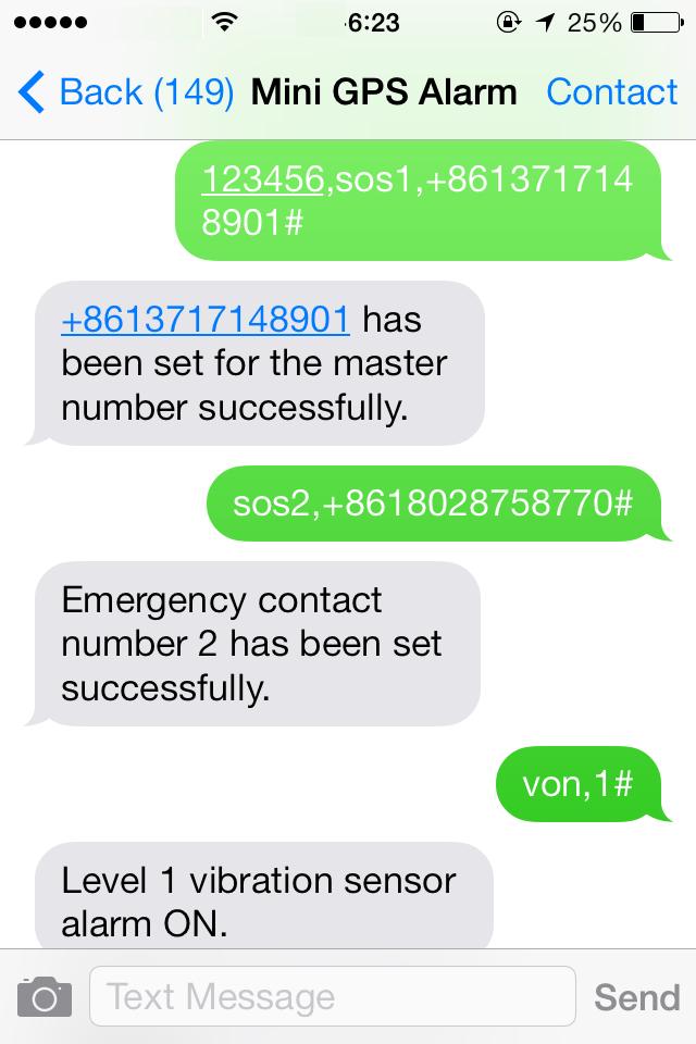 Method two: setting other phone numbers by master-control number one by one.