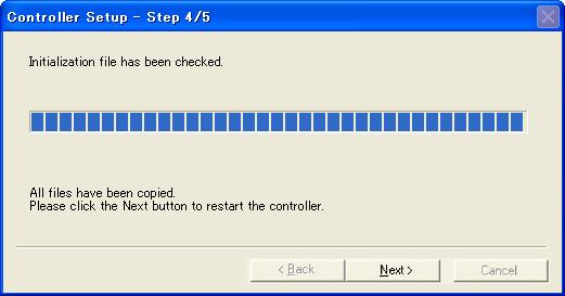 Maintenance 5. Firmware Update (9) Continuous data file transfer starts. (10) The following dialog appears when transfer has completed.