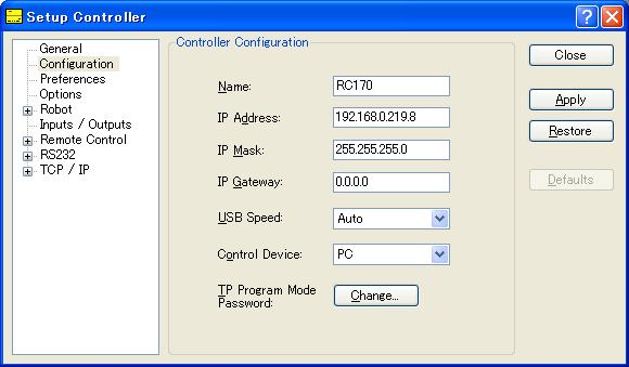Setup & Operation 7. LAN (Ethernet Communication) Port (3) Enter the proper IP address and subnet mask and click the <Apply> button.