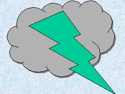 PowerPoint 2000: Advanced Ashbury Training 9. Draw a Lightning Bolt AutoShape over the cloud so that the lower half of the lightning bolt is below the cloud 10.