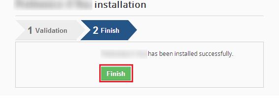 In order to finish installation, please provide following validation steps: 1. Reports 4 You Validation Step. Please check your Company information and insert license key.
