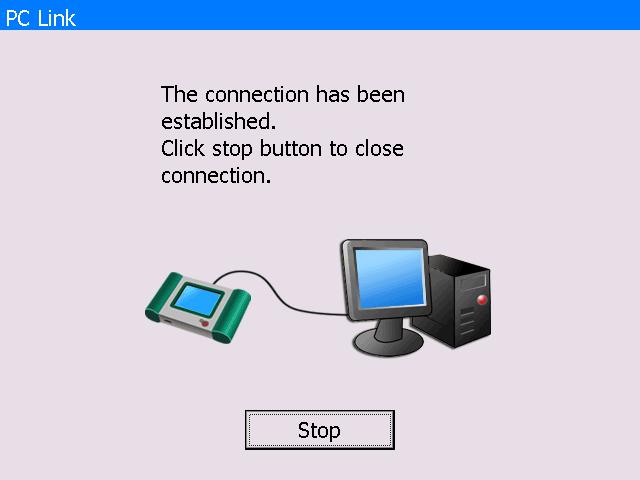 The V30 diagnostic computer can be operated via PC/Laptop by installing PC LINK software.