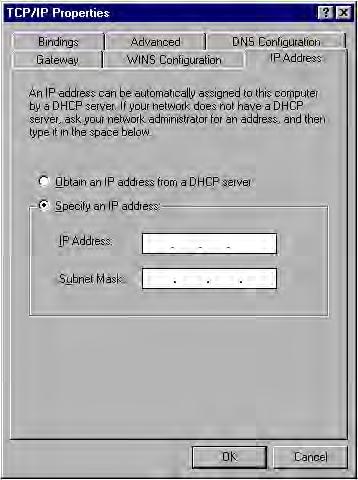 2-2-2 Windows 2000 IP address setup 1. Click the Start button (it should be located at lower-left corner of your computer), then click Control Panel.