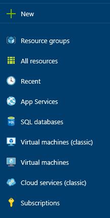 1. From the Azure Portal dashboard, click Marketplace. 2.