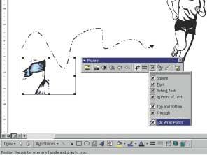 Note that the dotted frame shows how the picture is cropped when you release the mouse.