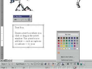 To put the existing text in the document into a text box, first select the text, and then click on the Drawing toolbar.