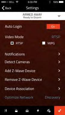 Settings Settings allows you to activate your Auto-login, choose your Video Mode, and manage which Notifications you receive.