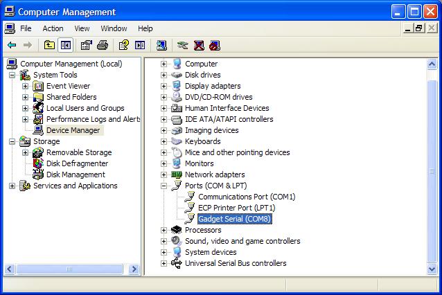 2. Double-click on Administrative Tools, and then double-click on Computer Management. 3. Under System Tools, click on the Device Manager. Click on Ports (COM & LPT) to view the ports.