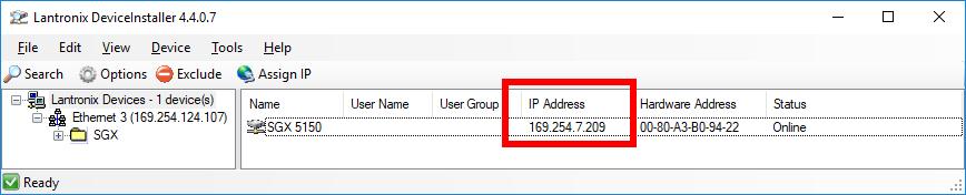 5. Click on Search. (Figure 25) 6. The randomly generated IP address appears as indicated below. (Figure 26) 7.