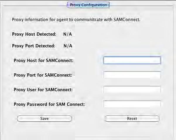 Scholastic Agent Manager If the district is using a proxy server to connect to SAM Connect, use the Agent Manager to configure the proxy server IP address and port.