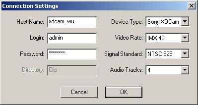 Features Added i Versio 2.9.x Settig Up for Igest Device Coectio Whe a workgroup icludes a FTP device, you eed to set the device coectio from the Avid editig system.