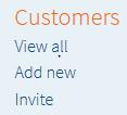 You are now on Invite a customer page. All products as default will be available to the customer to add as they wish.