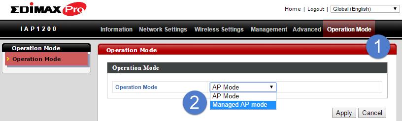 5. Open a web browser and enter the IAP1200 s IP address in the address field. The default IP address is 192.168.2.2 Your computer s IP address must be in the same subnet as the AP Controller.