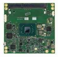 COMe-C2-CT6 COMe-C08-BT6 All components qualified for Industrial Temperature Range, -0 C +85 C Intel Atom, Pentium and Celeron family of SoCs (formerly Apollo Lake): Intel Atom x7-e3950, Quad Core @1.
