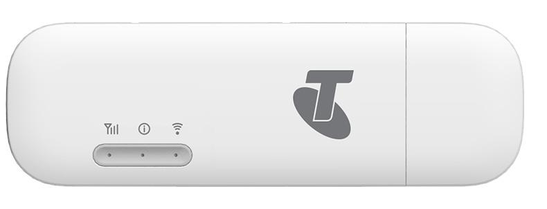 YOUR TELSTRA PRE-PAID 4G USB+WI-FI PLUS Network indicator Wi-Fi