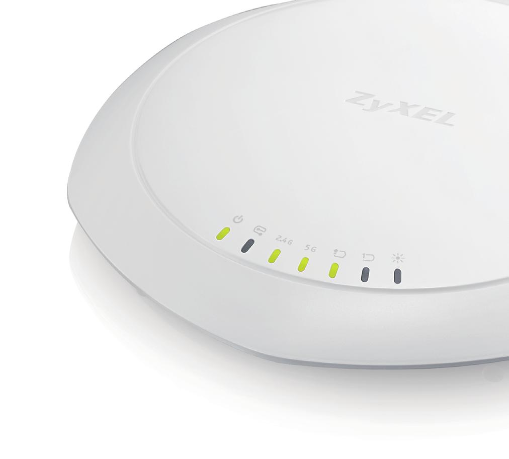 802.11ac Dual-Radio Dual Mount PoE Access Point Zyxel delivers speed and convenience with its 802.
