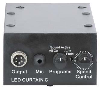 Controller 1 2 3 4 5 6 1) Output 2) Mic 3) Programs: All On / Sound Active / Auto / Fade 4) Speed Control 5) DMX IN 6) DMX OUT ) Dip Switches DMX Dip Switch Value Guide DMX products must have their