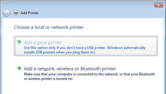 Windows Add Printer Procedure After adding a network port of the print server to your PC through either the Administrator or