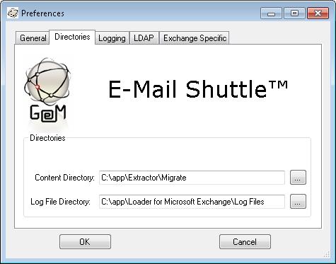 The Content Directory should point to the Migrate directory of your Extractor.
