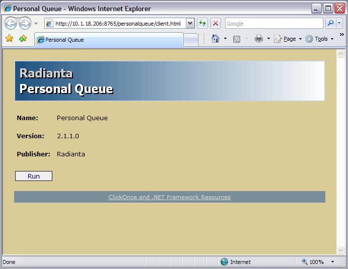 Radianta Beacon Office Page 29 The first option prompts you to select a Default Queue Message this is a personalized recorded message that is played out to callers in your personal queue.