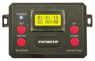 Troubleshooting: Time frequently incorrect Programmed event does not execute Ensure the 7-Day Timer has a reliable power source. Replace the backup battery.