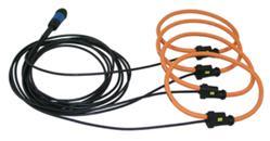 Rogowski coil set CAT IV 600V Current range: 1A to 3000A RMS; Accuracy: 1% size: 61 cm ( 24 ) set of 4 pieces Diameter = 194mm;