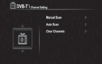 DVB-T Function The DVB-T Menu can give you access to the basic setting function of your digital box.