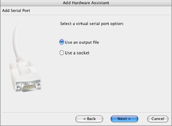 200 Parallels Desktop for Mac User Guide Adding Serial Port To add a serial port to the virtual machine, use Add Hardware Assistant.