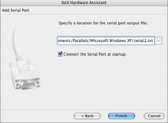 Configuring Virtual Machine 201 3 If the Use an output file option was chosen, the assistant prompts you to specify a location for the file.
