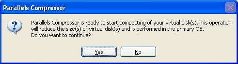 Using Parallels Compressor 263 7 In the wizard's next dialog box, you can see the progress of operations.