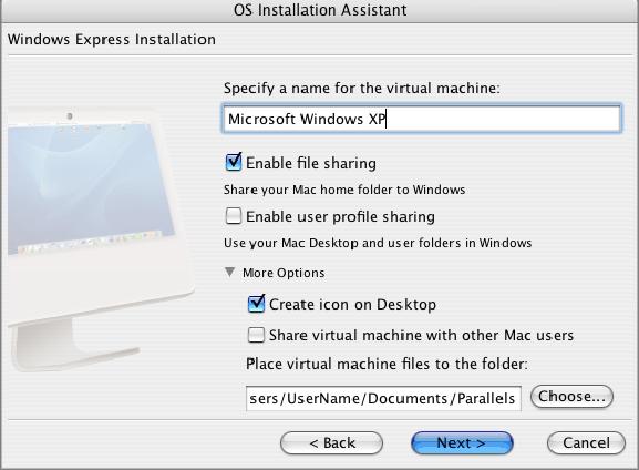 60 Parallels Desktop for Mac User Guide 5 By default, the virtual machine gets its name by the name of the operating system that will be installed.