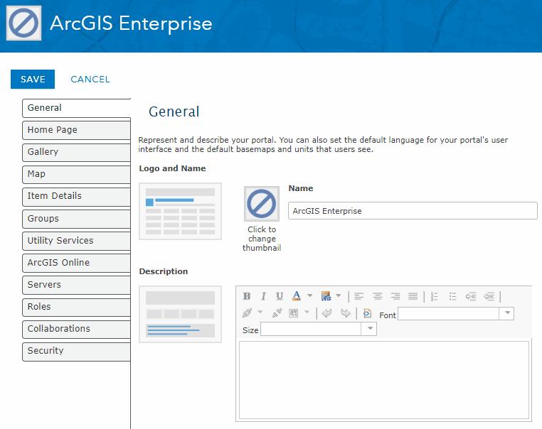 ArcGIS Enterprise Administrative Endpoints Portal for ArcGIS Website - Organization settings, license and user management