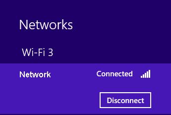 When Connected appears behind the SSID (as shown below), you have successfully connected to the target network.