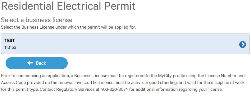 If the business license is not valid