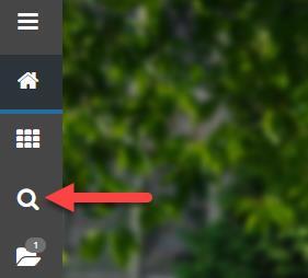 Recently Opened Pages Click the folder icon in the global navigation menu to display
