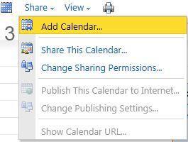 2. Click Add a Calendar. 3.
