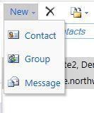 When you click on an address of an individual or group from the list, you can: E-mail the individual or group Set up a meeting request with the