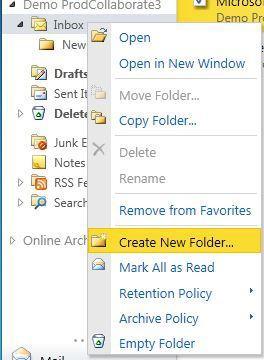 Create a New Folder Creating new folders allows you to