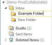 In the navigation pane, right click on the folder that