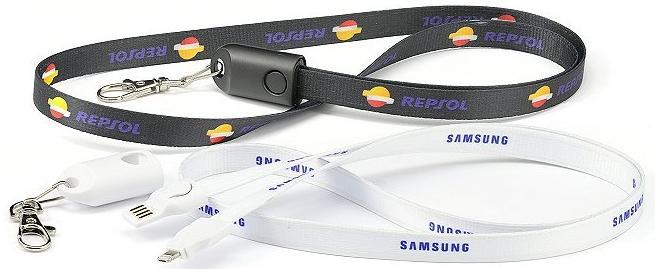 port. Lanyard Charging Cable 100 250 500 1000 2000 SPECS Length: 13.5 cm (5.31") Print size: 14 x 8 mm (0.55" x 0.