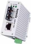 / 1301-mw / 1301-sw Industrial Fast Ethernet to Fiber Media Converter RoHS One 10/100 TX port to One 100FX port media converter Dual Forwarding modes- ing and Pure converter Supports 1.