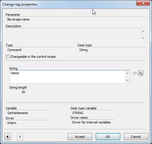 Configure and control in the Runtime Cancel Discards all changes